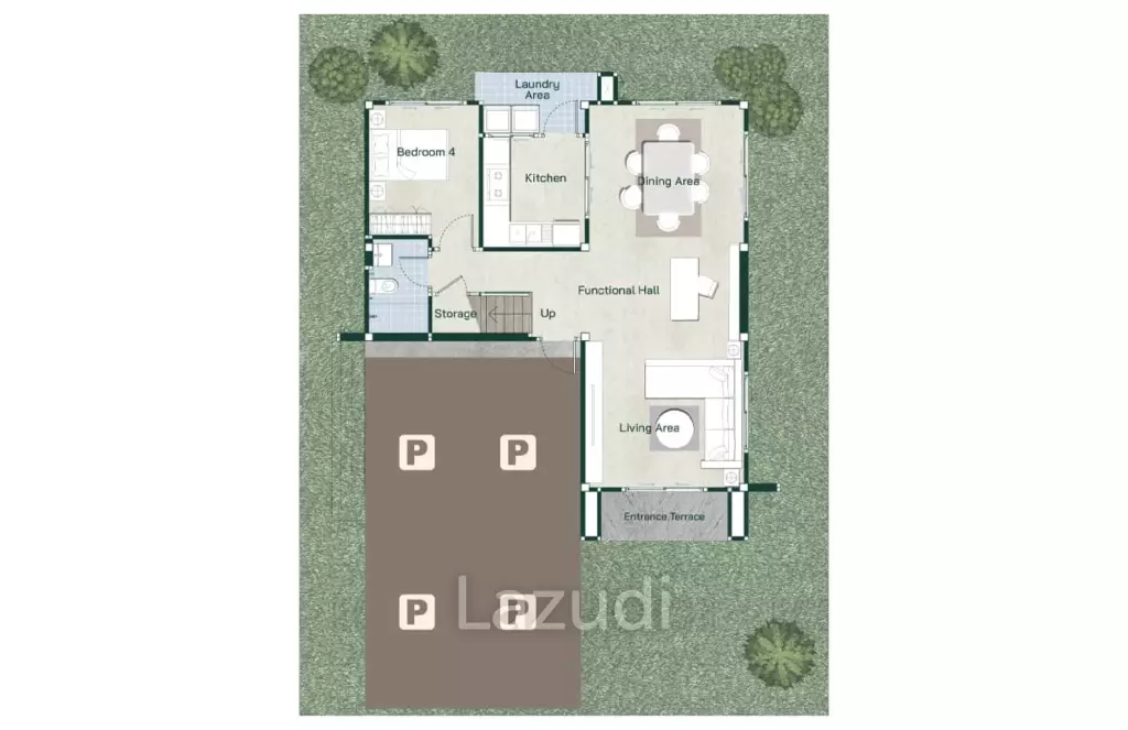 Modern 4-Bed Detached Home in Bang Phli Yai