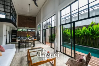 Luxurious Tropical Industrial Villa in Prime Canggu Area: A Tranquil Retreat Close to Canggu Beach