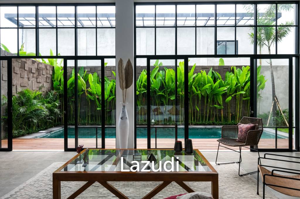 Luxurious Tropical Industrial Villa in Prime Canggu Area: A Tranquil Retreat Close to Canggu Beach