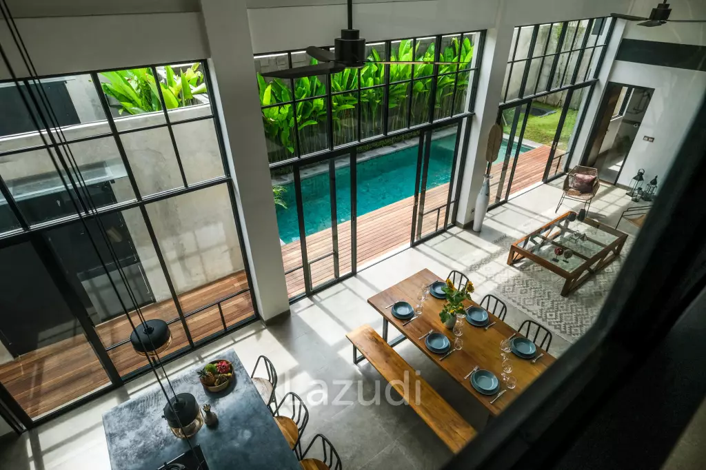 Luxurious Tropical Industrial Villa in Prime Canggu Area: A Tranquil Retreat Close to Canggu Beach