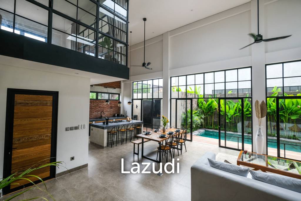 Luxurious Tropical Industrial Villa in Prime Canggu Area: A Tranquil Retreat Close to Canggu Beach