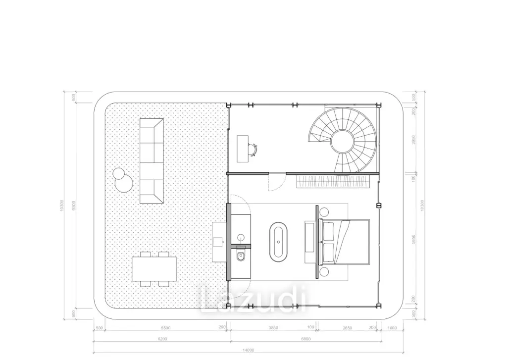 Luxurious Off-Plan Villa with Rooftop Ocean Views in Seseh, Bali