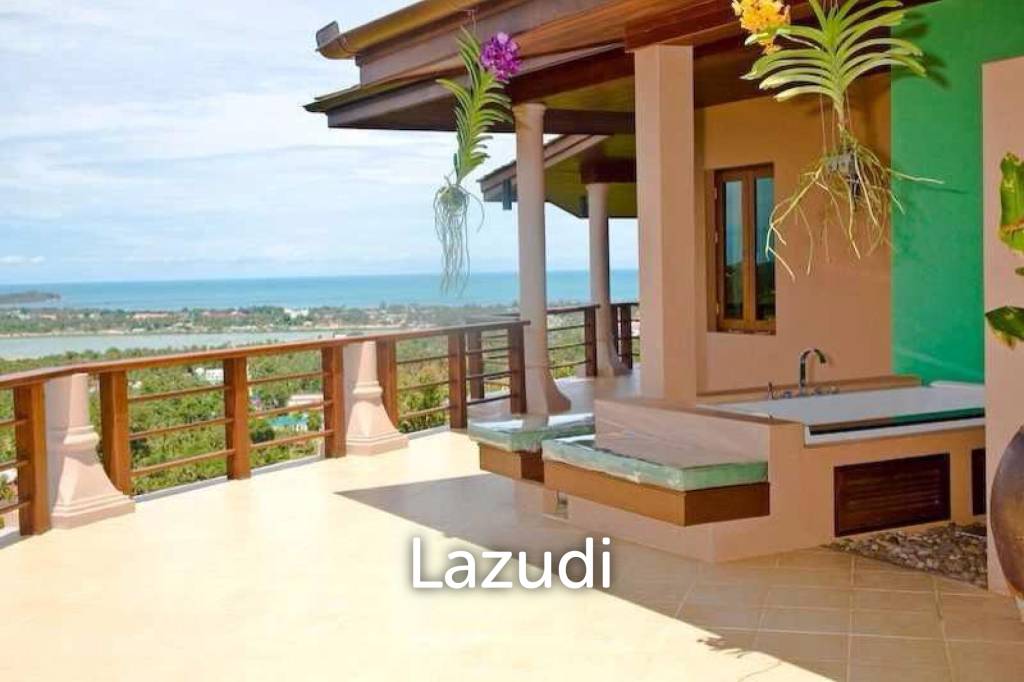 Luxury 5-Bedroom Mansion with Panoramic Sea and Lake Views – Chaweng