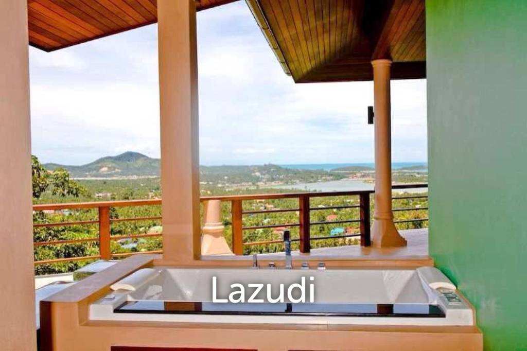 Luxury 5-Bedroom Mansion with Panoramic Sea and Lake Views – Chaweng