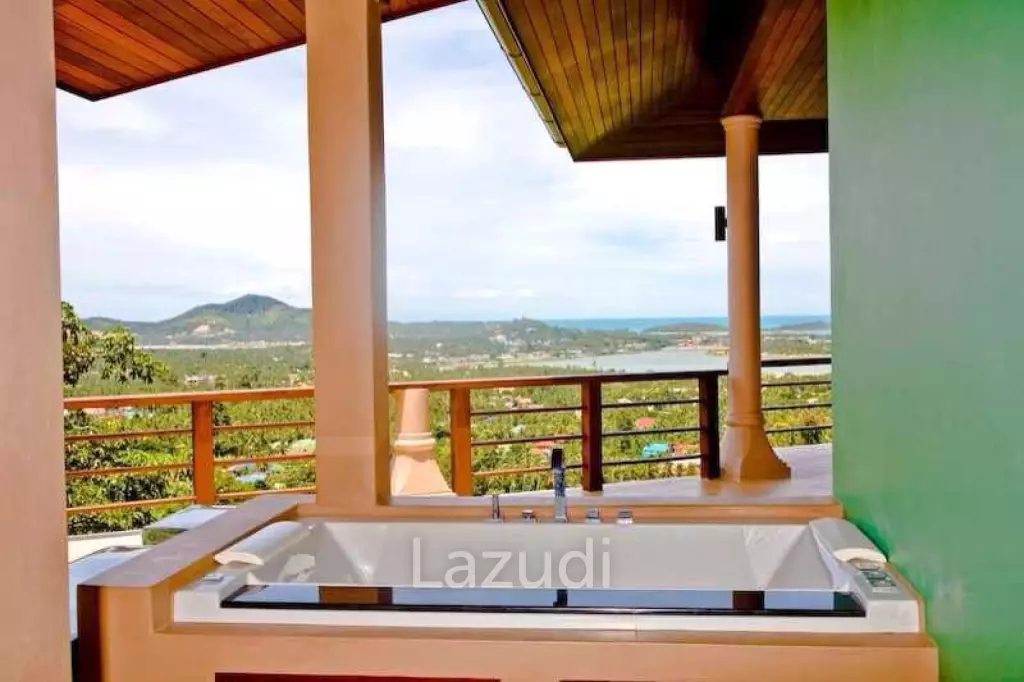 Luxury 5-Bedroom Mansion with Panoramic Sea and Lake Views – Chaweng