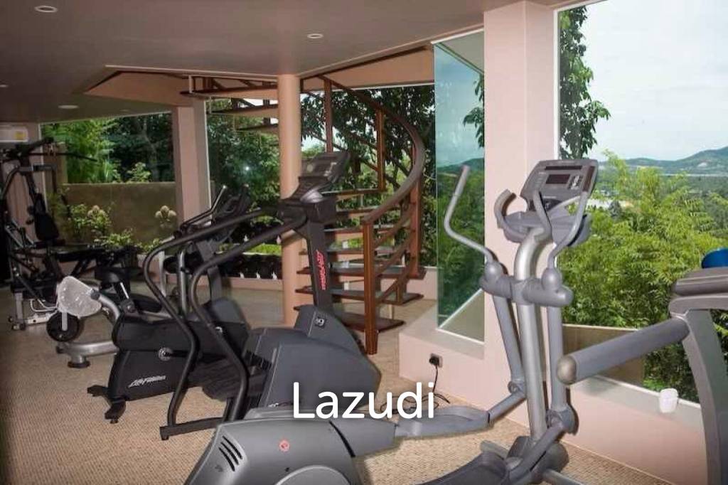 Luxury 5-Bedroom Mansion with Panoramic Sea and Lake Views – Chaweng