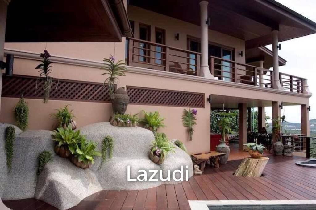 Luxury 5-Bedroom Mansion with Panoramic Sea and Lake Views – Chaweng