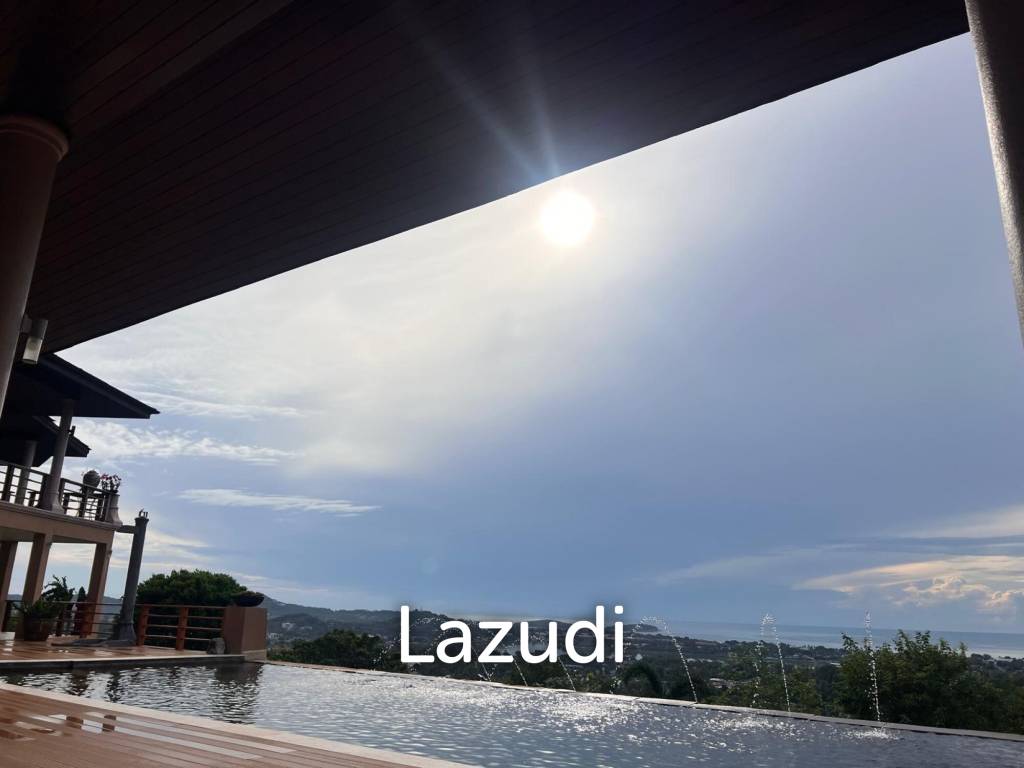Luxury 5-Bedroom Mansion with Panoramic Sea and Lake Views – Chaweng