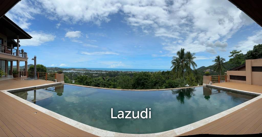 Luxury 5-Bedroom Mansion with Panoramic Sea and Lake Views – Chaweng