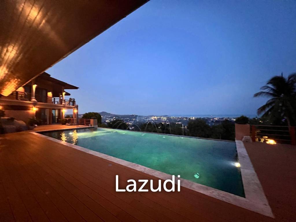 Luxury 5-Bedroom Mansion with Panoramic Sea and Lake Views – Chaweng