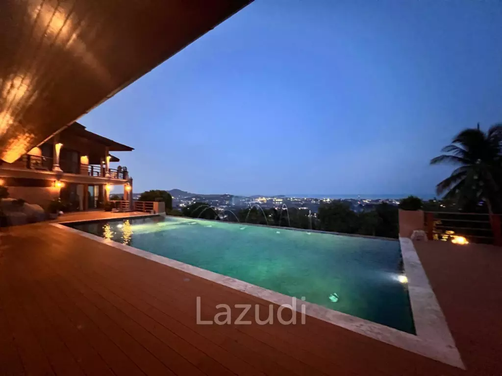 Luxury 5-Bedroom Mansion with Panoramic Sea and Lake Views – Chaweng