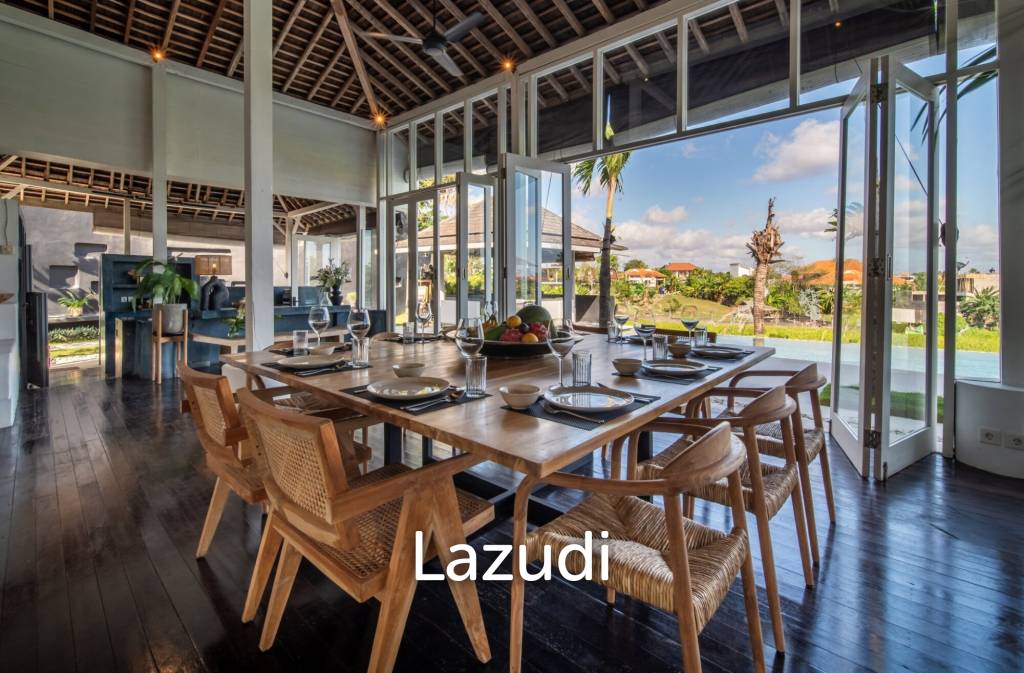 Own a Piece of Paradise: Luxury Leasehold 5-Bed Villa with Rice Field Views in Canggu – Berawa