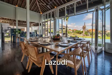 Own a Piece of Paradise: Luxury Leasehold 5-Bed Villa with Rice Field Views in Canggu – Berawa
