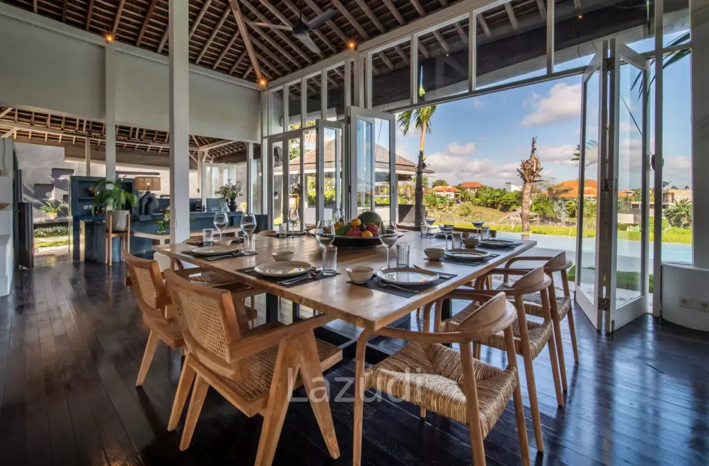 Own a Piece of Paradise: Luxury Leasehold 5-Bed Villa with Rice Field Views in Canggu – Berawa