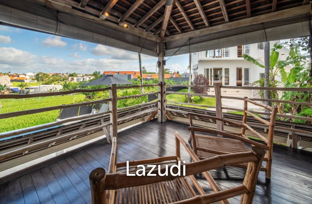 Own a Piece of Paradise: Luxury Leasehold 5-Bed Villa with Rice Field Views in Canggu – Berawa