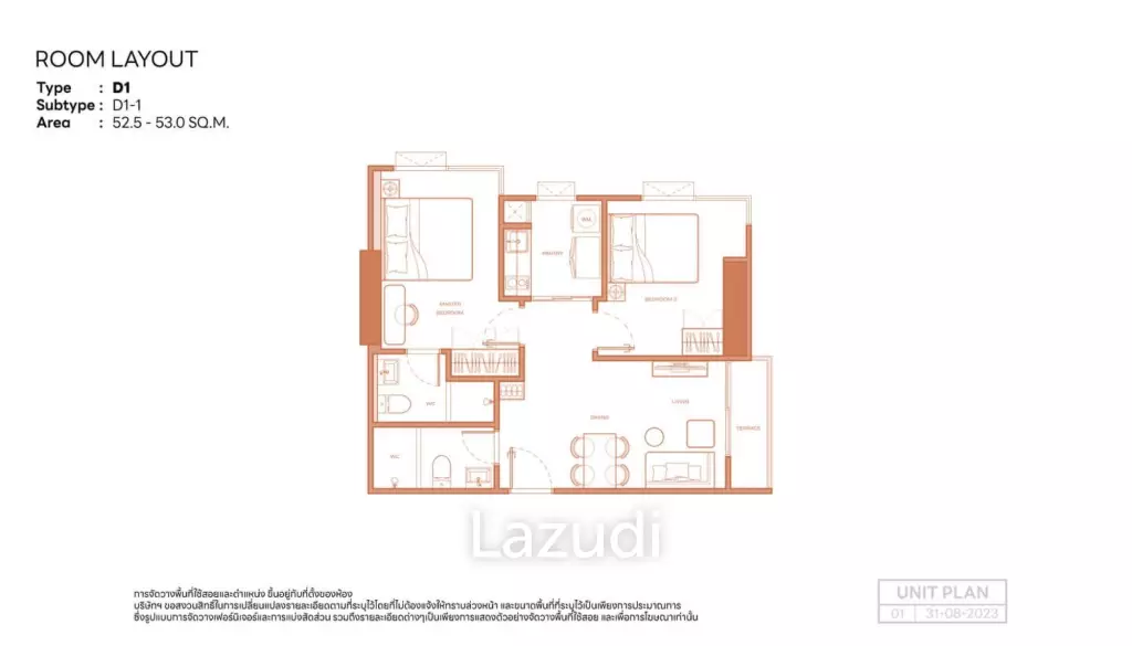 Family-Friendly 2 Bed Condo in Dao Khanong
