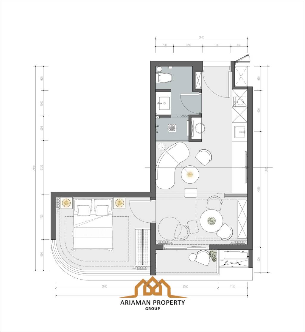 35 m² 1 Chambre 1 Salle de bain Condominium Pour Vente