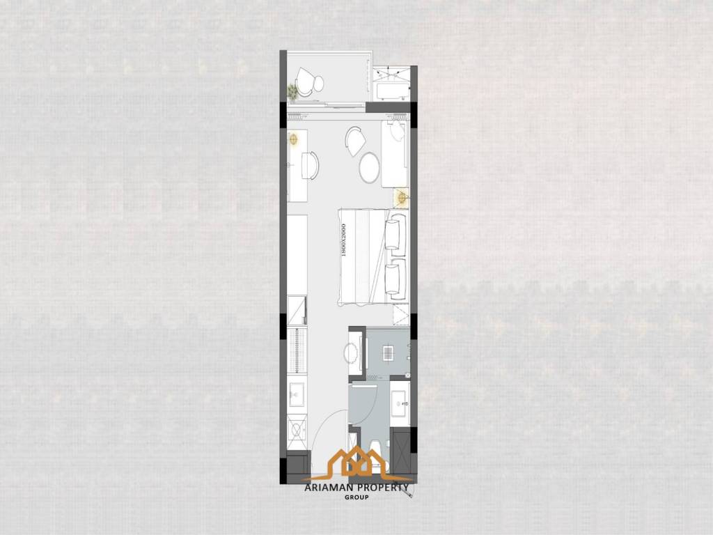 28 m² Studio 1 Salle de bain Condominium Pour Vente