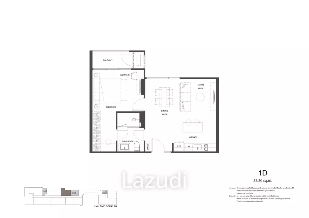Luxury 1 Bedroom Condo in Via 61, Watthana, Bangkok