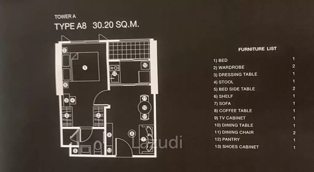 1 Bed 1 Bath 30 SQ.M NUE Epic Asok-Rama9