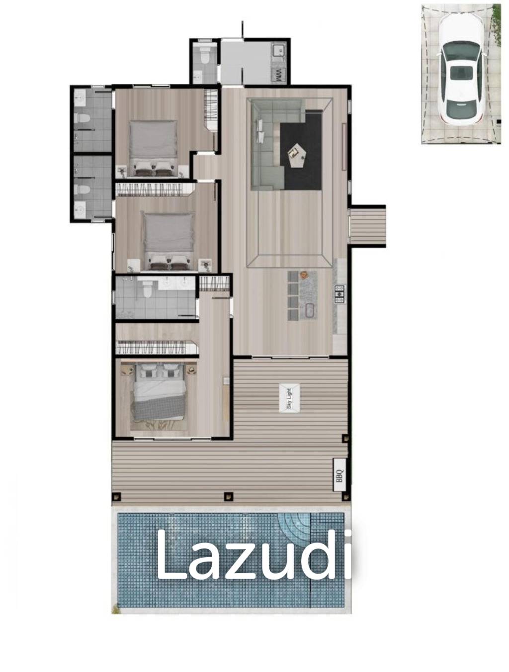 3 Beds 4 Baths 271 SQ.M Moda Melody  ( Off- Plan )