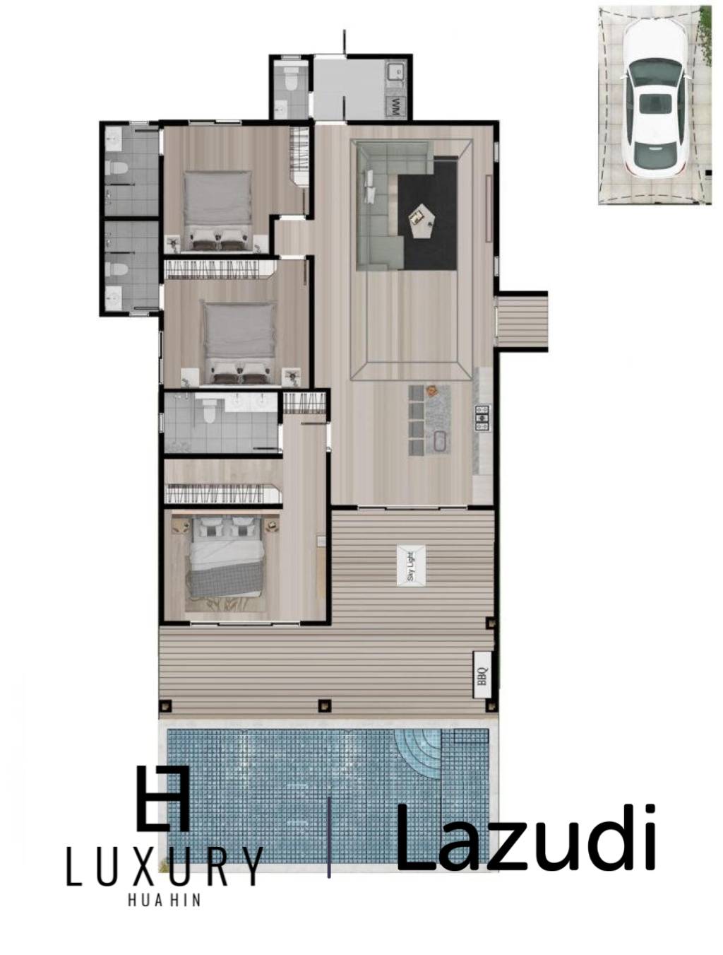 3 Beds 4 Baths 271 SQ.M Moda Melody  ( Off- Plan )