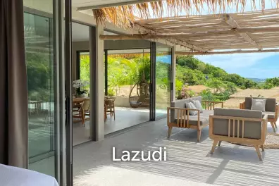 High-Quality 3-Bed Boho-Style Villa in Bophut Hills