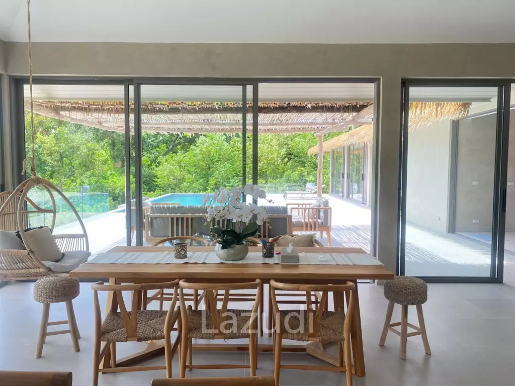 High-Quality 3-Bed Boho-Style Villa in Bophut Hills