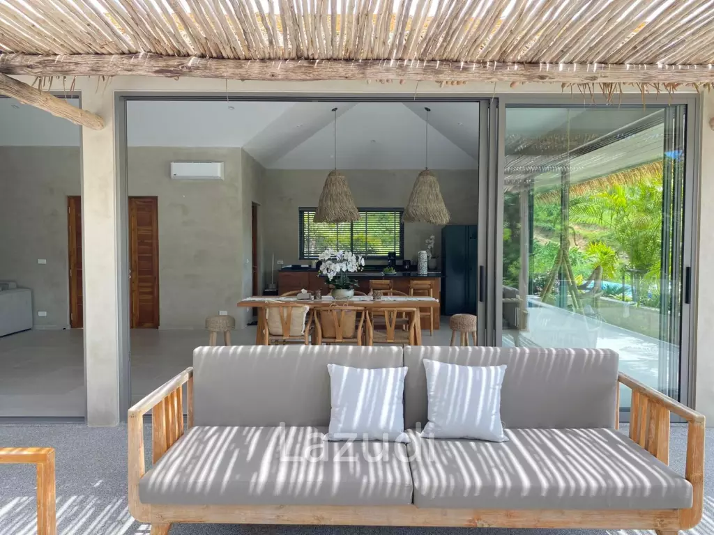 High-Quality 3-Bed Boho-Style Villa in Bophut Hills
