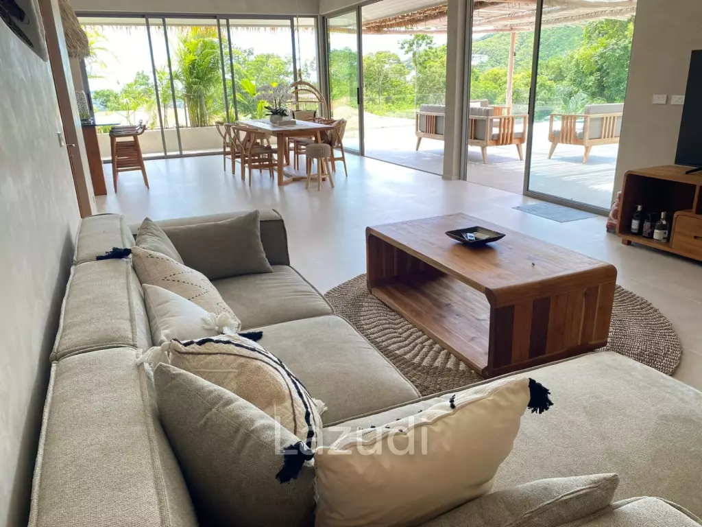 High-Quality 3-Bed Boho-Style Villa in Bophut Hills