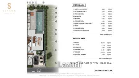 4 Bed 4 Bath 288 SQ. M Autumn By 8 Season Luxury Villas