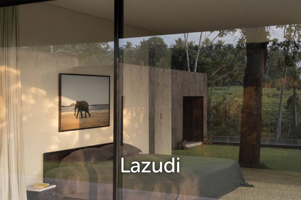 STYLISH VILLA WITH JUNGLE, RIVER, AND RICE FIELD VIEWS IN KEDIRI