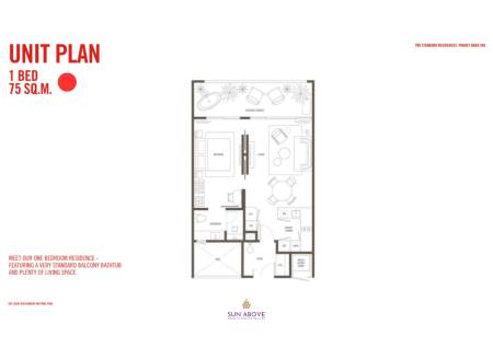 1 Bed 1 Bath 75 SQ.M The Standard Residences Bang Tao