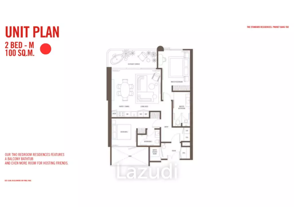 Resale Unit: 2 Bed 2 Bath 100 SQ.M The Standard Residences Bang Tao