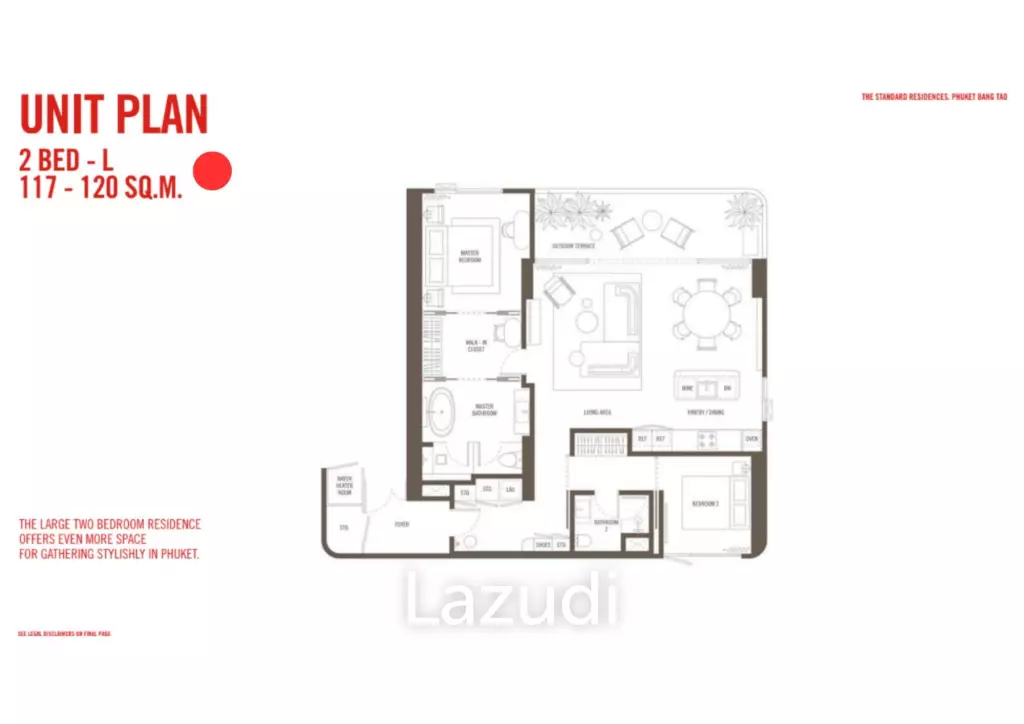 Resale Unit: 2 Bed 2 Bath 118 SQ.M The Standard Residences Bang Tao