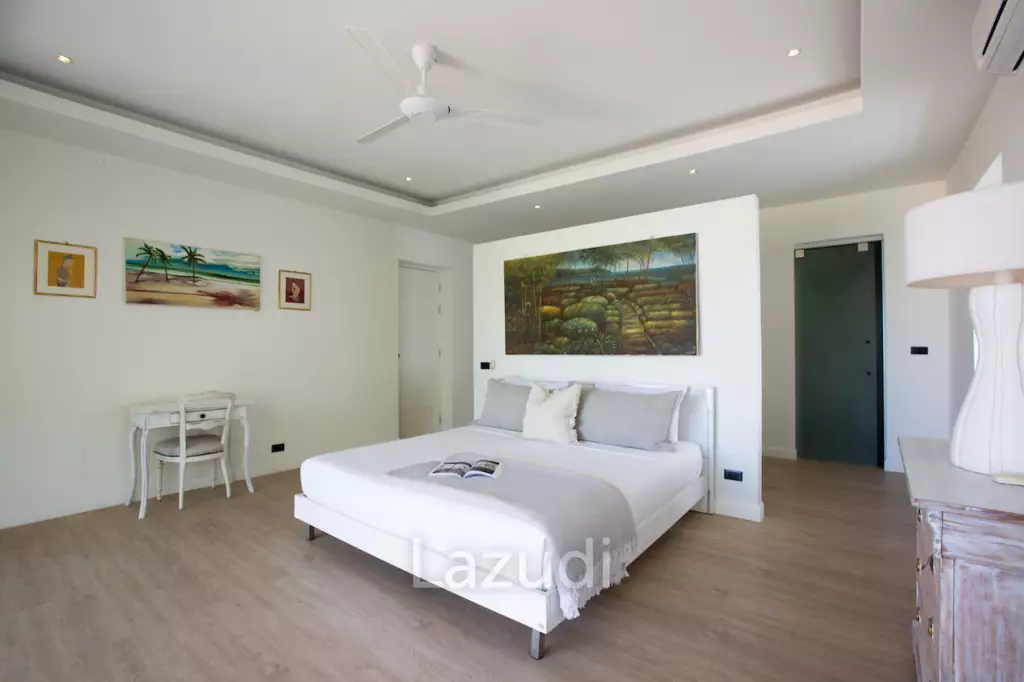 Modern 4+1 Bed Sea View Villa Located in Bophut