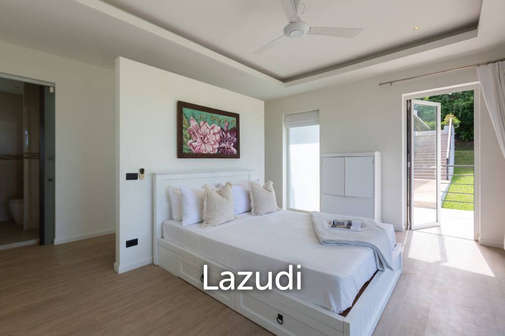 Modern 4+1 Bed Sea View Villa Located in Bophut