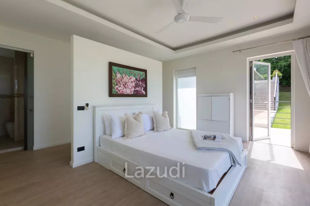 Modern 4+1 Bed Sea View Villa Located in Bophut