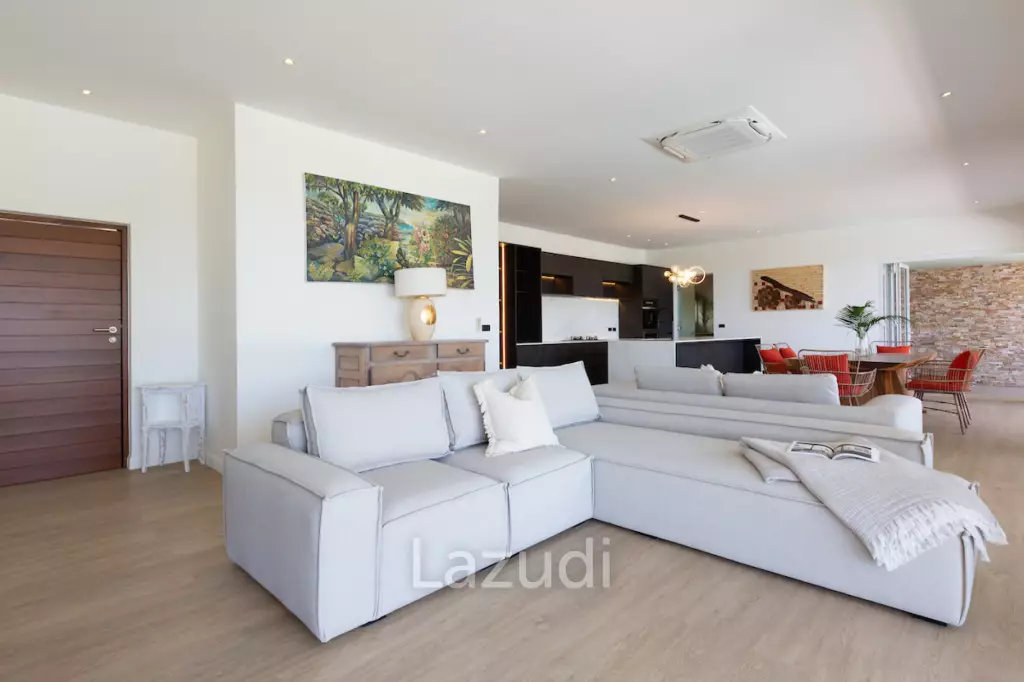 Modern 4+1 Bed Sea View Villa Located in Bophut