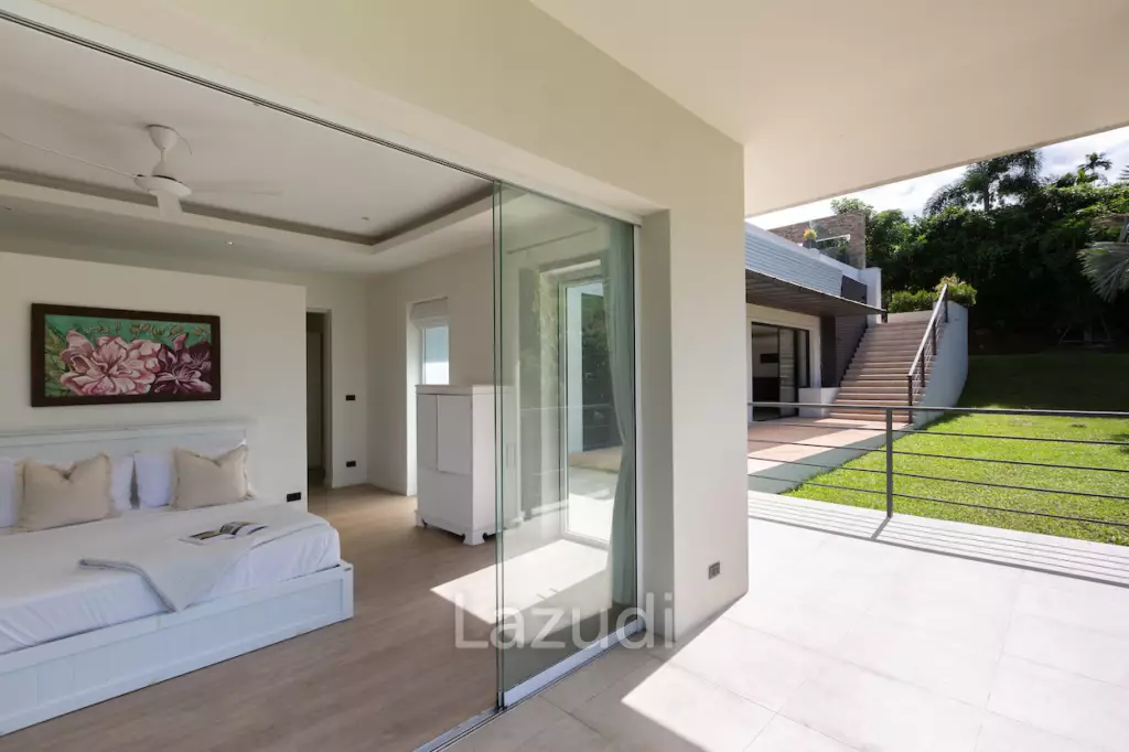 Modern 4+1 Bed Sea View Villa Located in Bophut