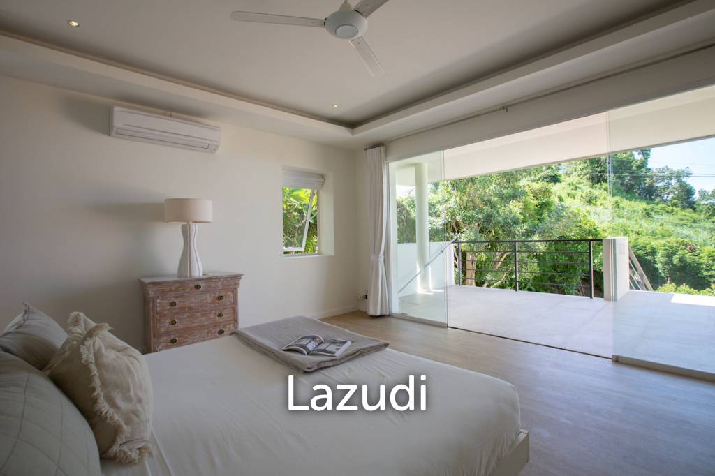 Modern 4+1 Bed Sea View Villa Located in Bophut
