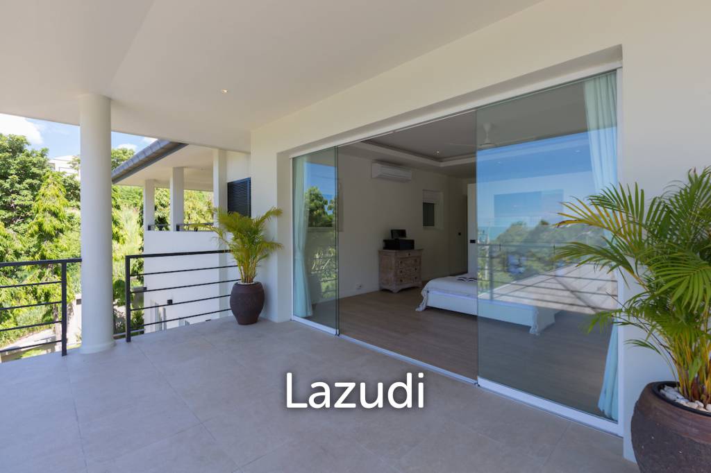 Modern 4+1 Bed Sea View Villa Located in Bophut