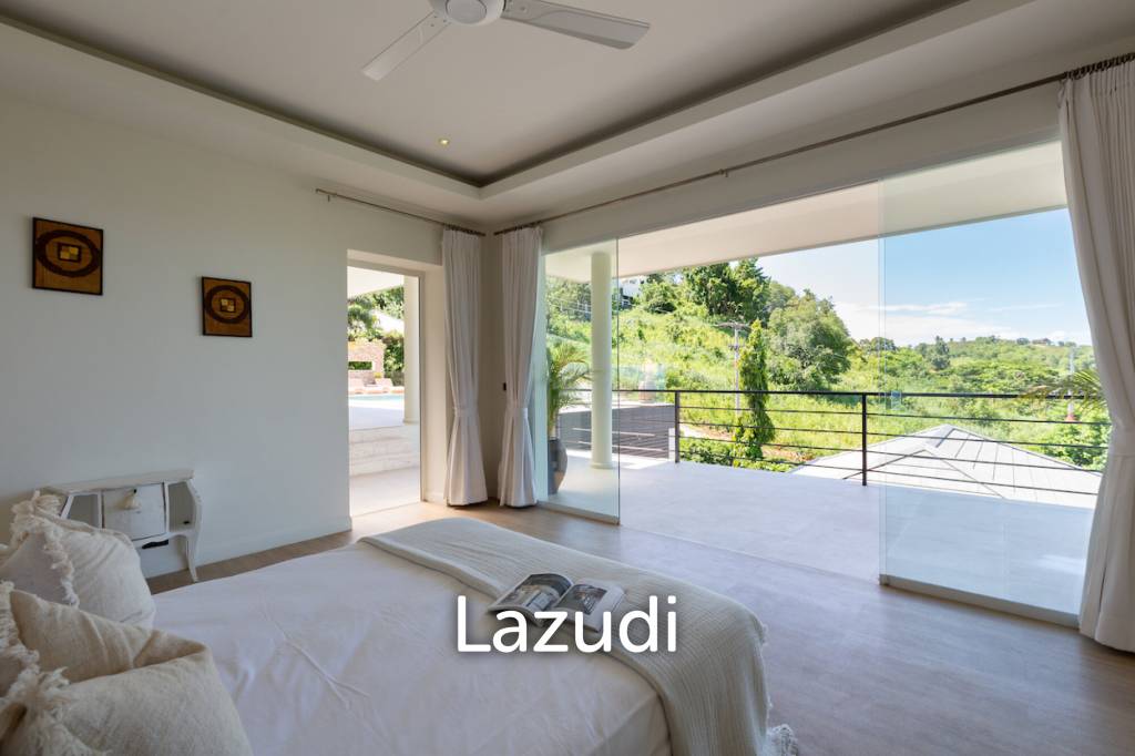 Modern 4+1 Bed Sea View Villa Located in Bophut