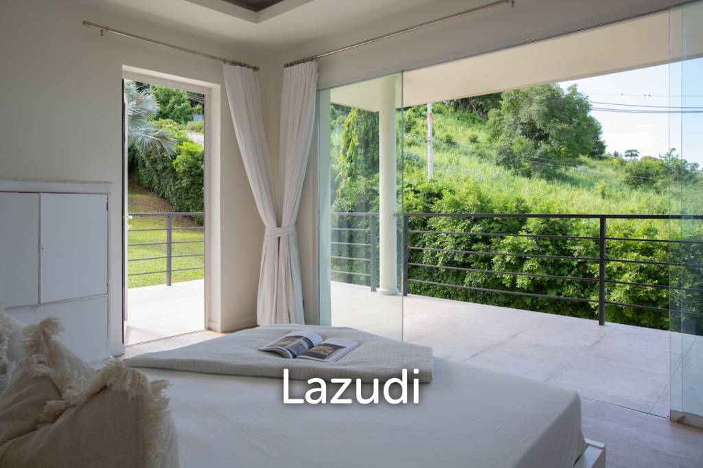 Modern 4+1 Bed Sea View Villa Located in Bophut