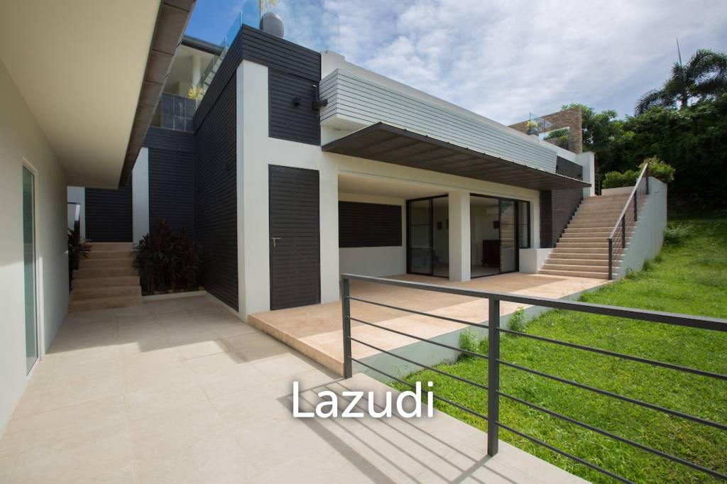 Modern 4+1 Bed Sea View Villa Located in Bophut