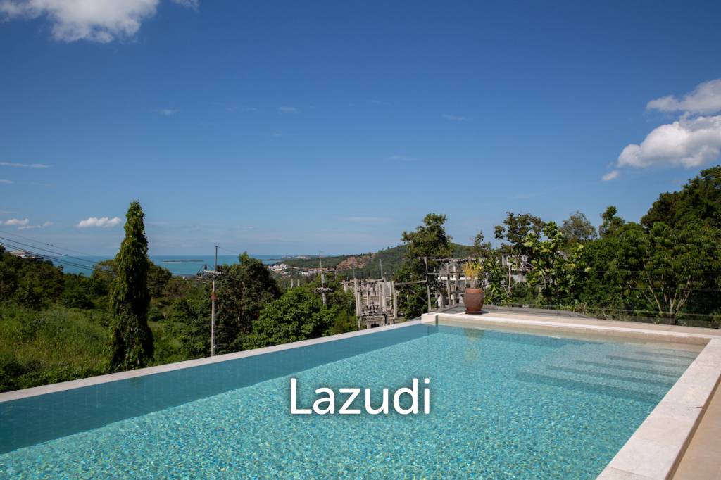 Modern 4+1 Bed Sea View Villa Located in Bophut