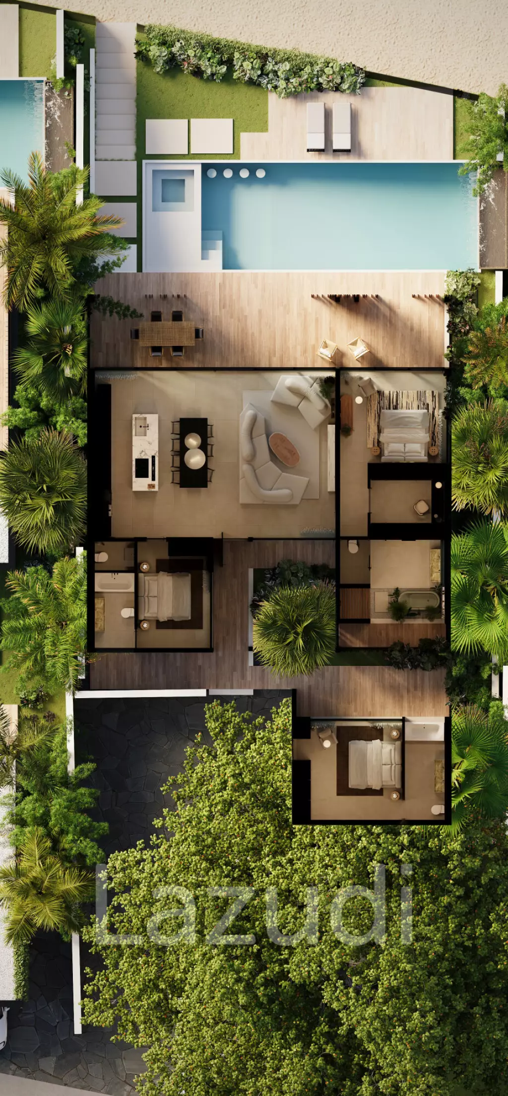 Luxury 3-Bed Beachfront Villa on Haad Yao Beach, Koh Phangan