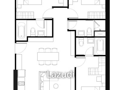 3 Beds 83 SQ.M NUE Epic Asok-Rama9