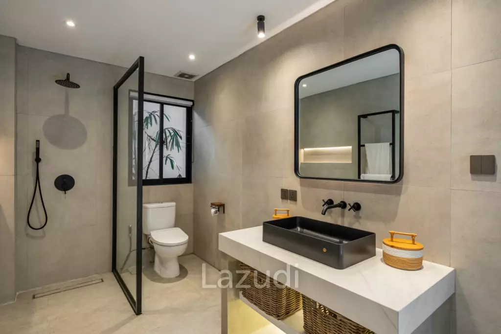 A Contemporary Minimalist Design, 3 Bedroom Villa in Berawa Walking Distance to The Beach