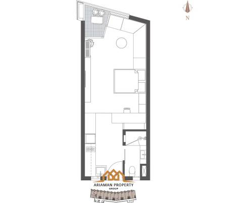 28 qm Studio 1 Bad Apartment Für Verkauf